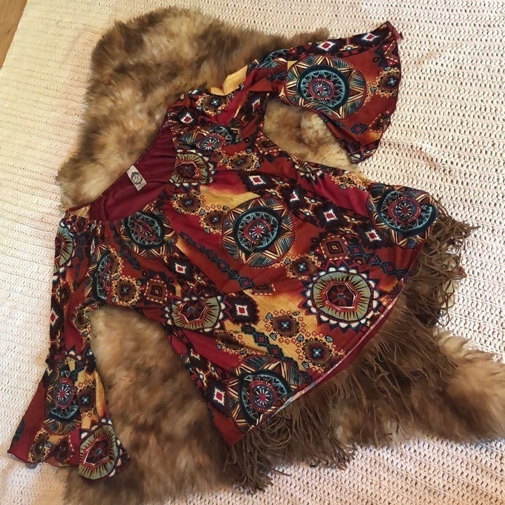 2b together boho styled top sz M